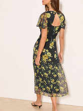 Lipsy Day dress - black and yellow