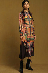 RITU KUMAR Printed Button-Down Shirt Dress