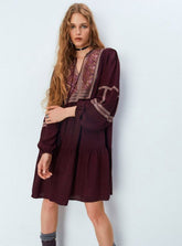 EMBROIDERED SFERA DRESS