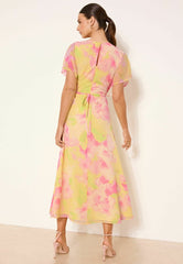 Lipsy Day dress - yellow floral