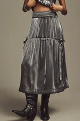 Dempsey Sat Midi Skirt