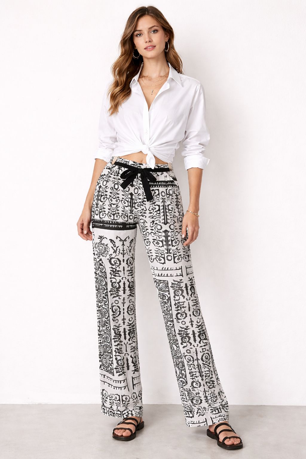 Pierre Cardin 100% Cotton Printed Trousers