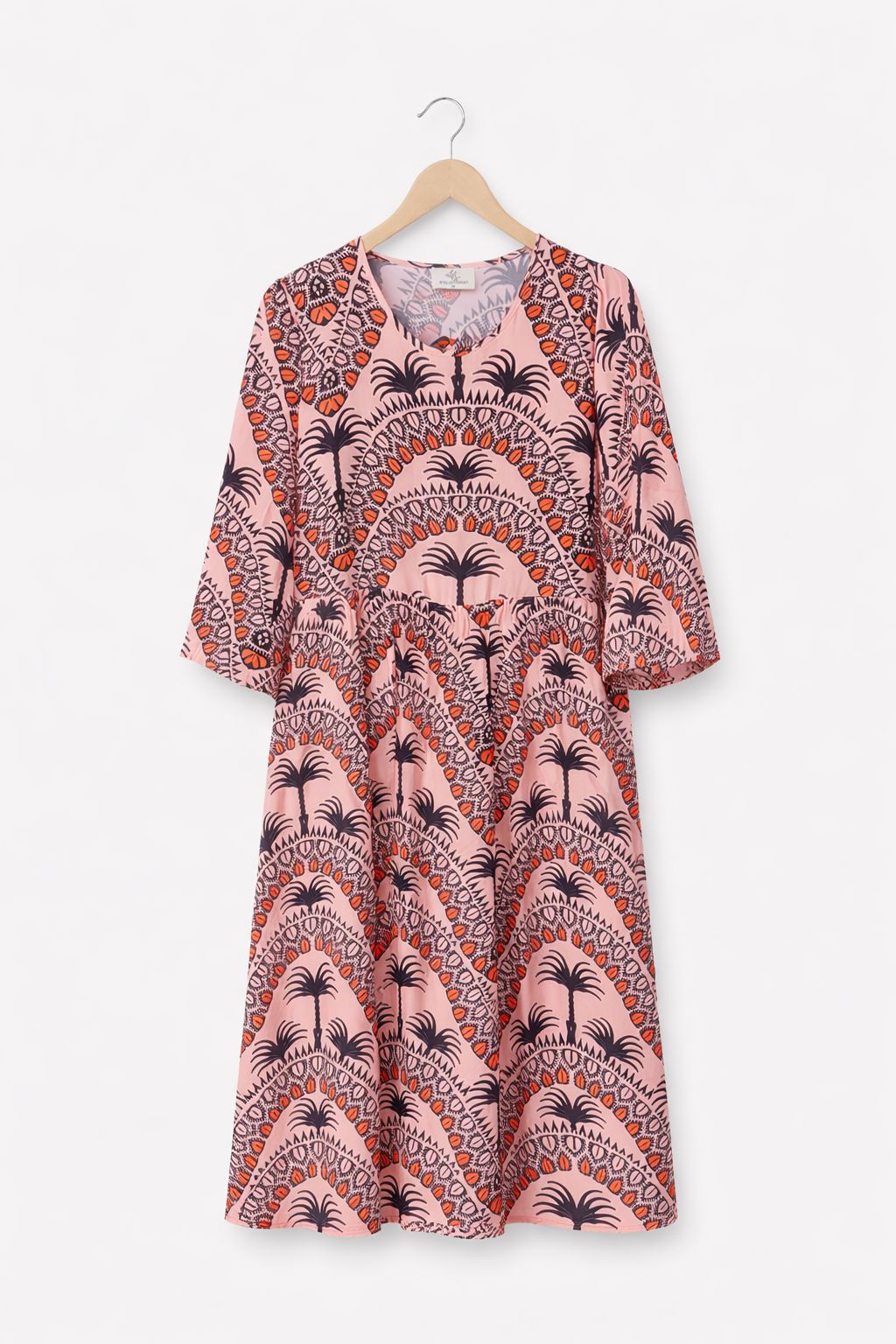 Printed A-Line Casual Dress