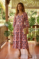 Printed A-Line Casual Dress