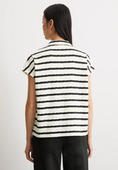 Marc O'Polo SHORT SLEEVE COLLAR STRIPES - Polo shirt - multi black