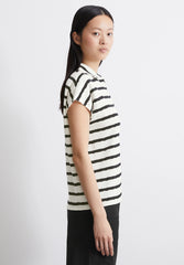 Marc O'Polo SHORT SLEEVE COLLAR STRIPES - Polo shirt - multi black