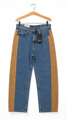 GAP Women's Two-Tone Straight Fit Denim Jeans